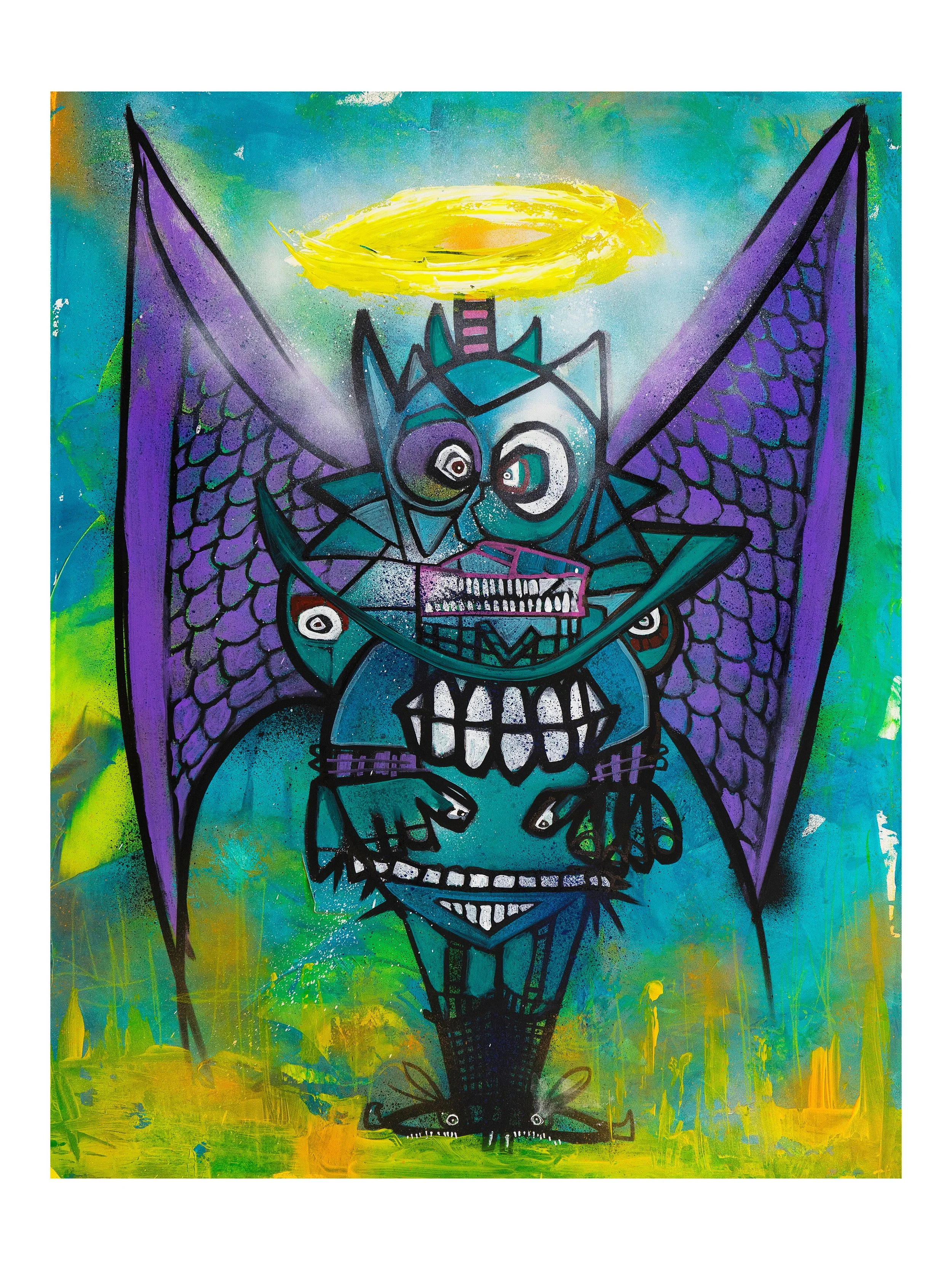 James Goldcrown (ジェームズ ゴールドクラウン）アートプリント James Goldcrown 'Love Wall' — The Art of Elysium